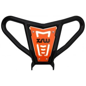 DEFENSA DELANTERA X17 COLOR NEGRO PHD NARANJA - KAWASAKI KFX 700