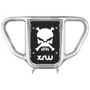 DEFENSA DELANTERA XR9 PULIDAS PHD COLOR NEGRO - HONDA TRX 450