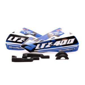 Paramanos M3S LTZ 400 azul y blanco con soportes plásticos manillar incluidos