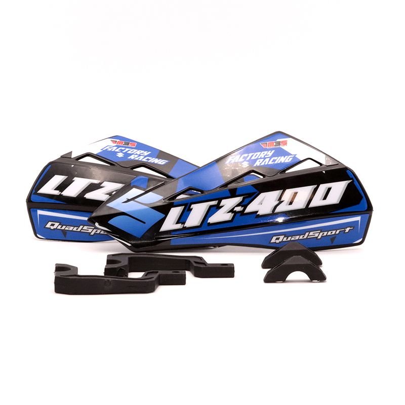 Paramanos M3S LTZ 400 azul y negro con soportes plásticos manillar incluidos