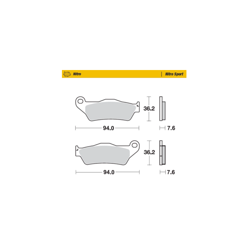 Pastillas de freno del/tras NITRO SPORT SERIES MOTOMASTER 093022 sinterizadas GASGAS HUSABERG HUSQVARNA KTM SHERCO TM YAMAHA