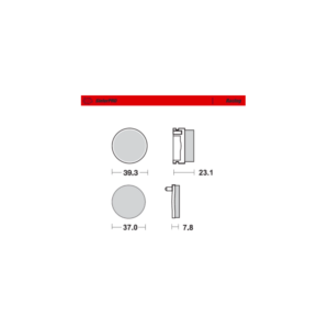 Pastillas de freno trasero RACING SERIES MOTOMASTER 092511 sinterizadas YFS 200 BLASTER