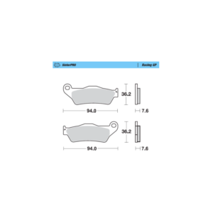 Pastillas freno del/tras RACING GP MOTOMASTER 093012 sinterizadas GASGAS HUSABERG HUSQVARNA KTM SHERCO YAMAHA