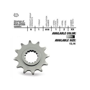 Piñon de ataque MOTOMASTER NITRO Yamaha Fantic Kawasaki 250 450