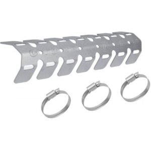 Protector de escape 4t universal aluminio CROSSPRO plata texturado