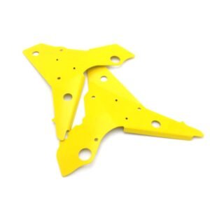 Protector lateral de chasis CROSSPRO aluminio amarillo LTR 450