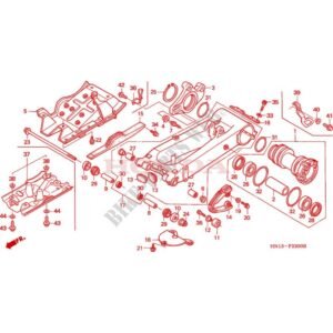 Tuerca eje basculante Original Honda TRX 400 y TRX 450 (n24)