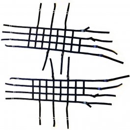 REDES ROLL BAR COLOR NEGRO - POLARIS RZR 1000 XP