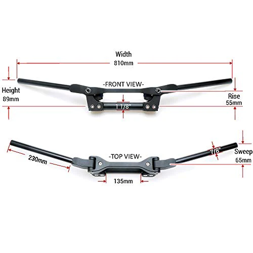 Manillar FleX Negro APE RACING fexible ajustable 28MM ATV QUAD MX ENDURO TRAIL suzuki yamaha ktm honda kawasaki gasgas - Imagen 4