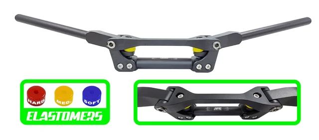 Manillar FleX Negro APE RACING fexible ajustable 28MM ATV QUAD MX ENDURO TRAIL suzuki yamaha ktm honda kawasaki gasgas