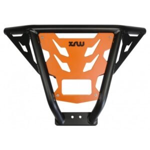 DEFENSA DELANTERA CON CABRESTANTE PX19 BLANCO (PLACA PHD NEGRO) - RZR TURBO 2017