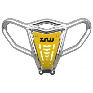 DEFENSA DELANTERA X18 PULIDO (PLACA PHD AMARILLO) - YAMAHA YFM 350R