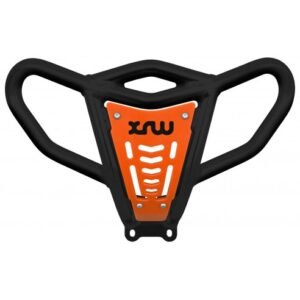 DEFENSA DELANTERA X18 NEGRO (PLACA PHD NARANJA) - SUZUKI LTZ 400 K9