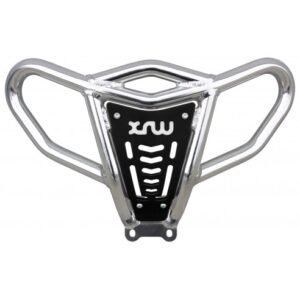 DEFENSA DELANTERA X18 PULIDO (PLACA PHD NEGRO) - SUZUKI LTZ 400 K9