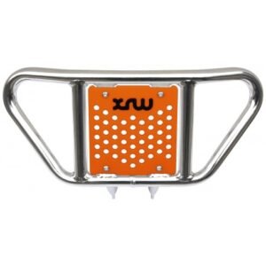 DEFENSA DELANTERA X19 PULIDO (PLACA PHD NARANJA) - KYMCO MAXXER 300