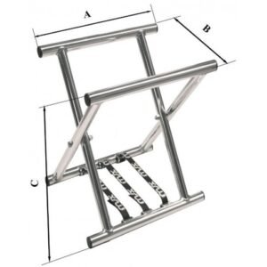 CABALLETE FLEXIBLE LARGO DE ALUMINIO - 650MM