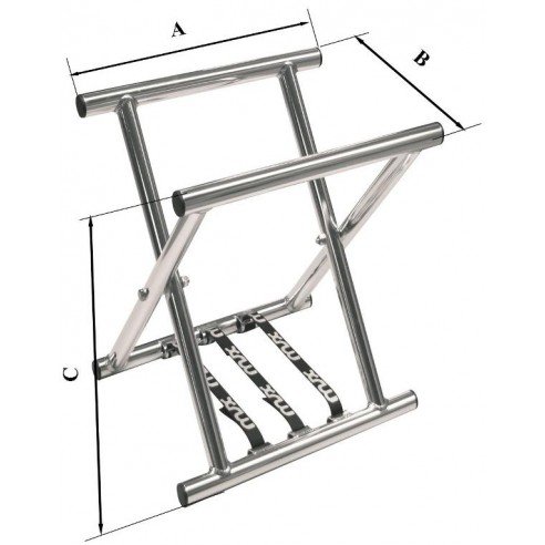 CABALLETE FLEXIBLE LARGO DE ALUMINIO - 650MM