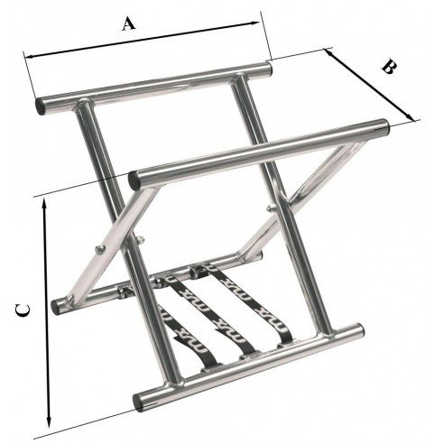 CABALLETE FLEXIBLE STANDARD DE ALUMINIO - 500MM