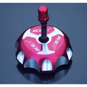 KSX aluminio Tapón de depósito Kawasaki Yamaha rojo