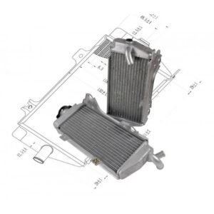 KSX Radiador para HONDA CRF250 2014-2015 juego
