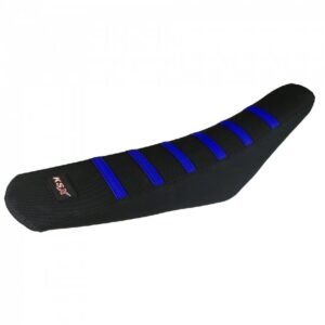 KSX Premium Funda de asiento Yamaha YZ250F, YZ450F 2014- azul gestreift