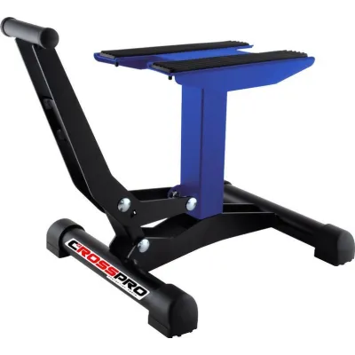 Caballete Xtreme Crosspro con elevador azul