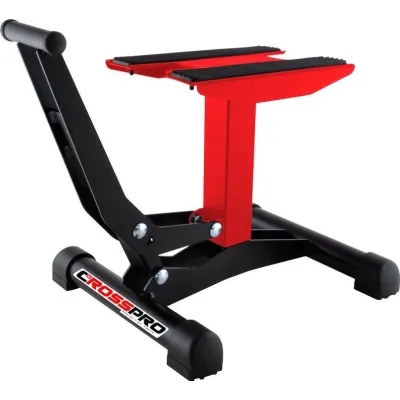 Caballete Xtreme Crosspro con elevador rojo