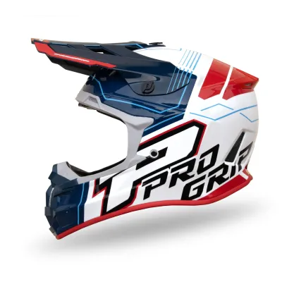 Casco PROGRIP 3080-227 Azul-Rojo PZ3080-227.M