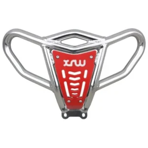 Defensa delantera XRW aluminio X18 PULIDO Y ROJO YAMAHA RAPTOR 350