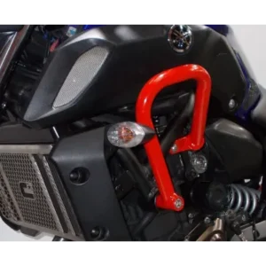 Defensas laterales y de motor trail aluminio rojo CROSSPRO YAMAHA MT-07 18-20