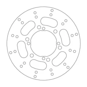 Disco de freno delantero der./izq. ROUND DISC SERIES MOTOMASTER 227mm Polaris 425 455 500