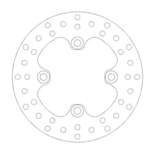 Disco de freno delantero izq./der. ROUND DISC SERIES MOTOMASTER 200mm Kawasaki KVF 360 650 700 750