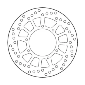 Disco de freno delantero izquierdo VINTAGE SERIES MOTOMASTER 220mm Yamaha 125 200 225 250 490