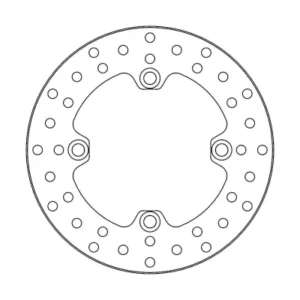 Disco de freno delantero/trasero ROUND DISC SERIES MOTOMASTER 207mm Yamaha YXM 700 Wolverine 16-...