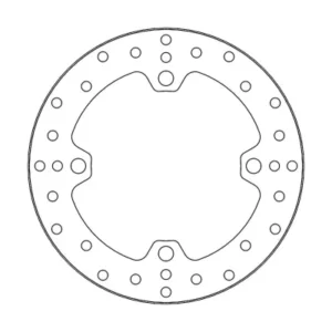 Disco de freno delantero/trasero ROUND DISC SERIES MOTOMASTER 214mm CAN AM Commander 800 1000 Commander Max 800
