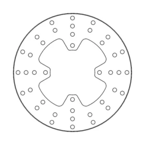 Disco de freno delantero/trasero ROUND DISC SERIES MOTOMASTER 252.5mm ARTIC CAT Prowler 700 Wildcat 1000