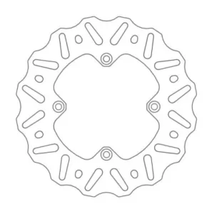 Disco de freno floreado trasero NITRO SERIES MOTOMASTER 190mm Yamaha YZ 65 18-21 YZ 80 93-01 YZ 85 02-21