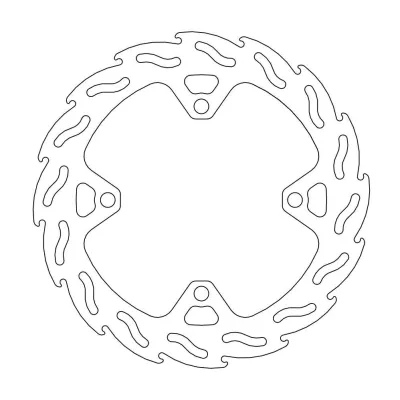Disco de freno trasero FLAME FACTORY SERIES 4.4mm MOTOMASTER 240mm Kawasaki KLX 450 KX 125 250-F 450F KXE 450F Suzuki RMZ 250