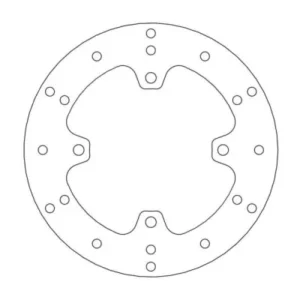 Disco de freno trasero ROUND DISC SERIES MOTOMASTER 219mm Polaris 400 450 500 700 800