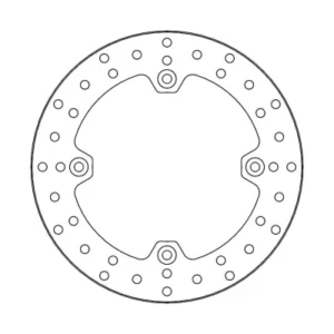 Disco de freno trasero ROUND DISC SERIES MOTOMASTER 247mm CAN AM Maverich X3 900 1000