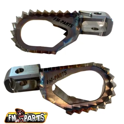 Estriberas Fm-Parts hard inox RIEJU 2020-2023 / GASGAS 2018-2019 -5mm altura +10mm atrasadas