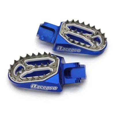 Estriberas Racepro azules TM Racing 85 125 144 250 300 450 530 02-20