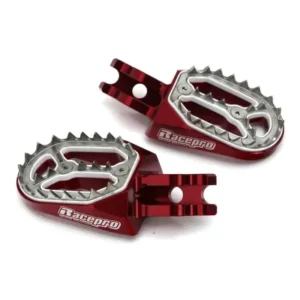 Estriberas Racepro rojas Honda CR 125R 250R 02-07 CRF 150R 07-20 CRF 250R 02-07 450R 02-20 Africa Twin 18-19