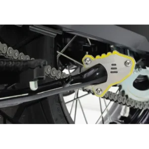 Extension de caballete inox cepillado / amarillo CROSSPRO SUZUKI V-STROM 800 2023