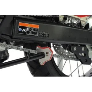 Extension de caballete inox cepillado / rojo CROSSPRO HONDA Transalp 750 2023