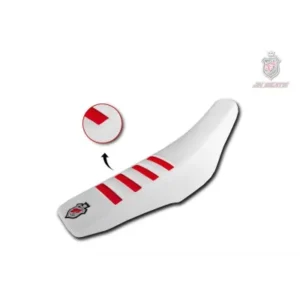 Funda asiento JN SEATS JNM2 HONDA CRF 250 04-09 250X 04-19 450 05-08 450X 04-16 Blanco Rojo