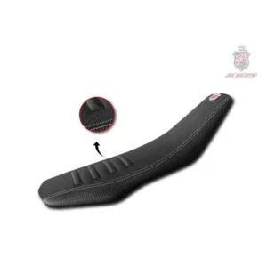 Funda asiento JN SEATS JNM3 KTM 690 SMC-R 19-22 Negro Pespuntes Blancos