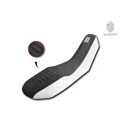 Funda asiento JN SEATS JNM3 KTM 950 990 ADVENTURE 04-15 Ante Negro Blanco con bolsa