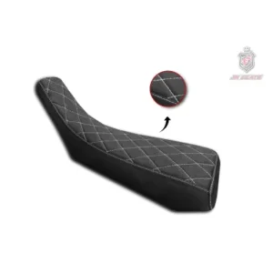 Funda asiento JN SEATS JNM3 YAMAHA DTR 125 Diamantes con Pespuntes Blancos
