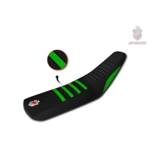 Funda asiento JN SEATS X-GRIP KAWASAKI KXF 250 17-20 KXF 450 16-18 Negro Verde